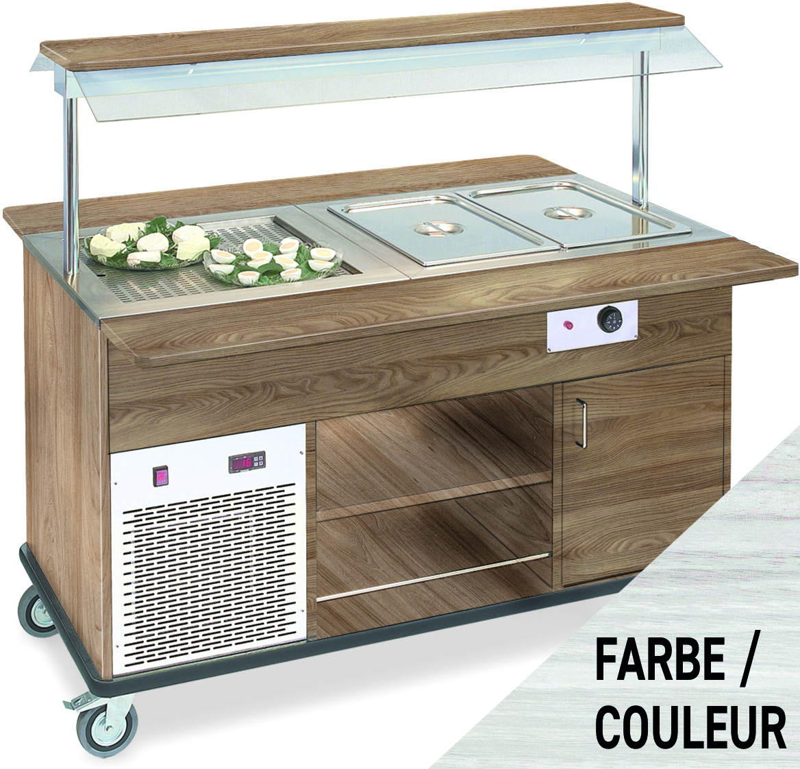 Buffetwagen Kombi 1434, weisser Sand