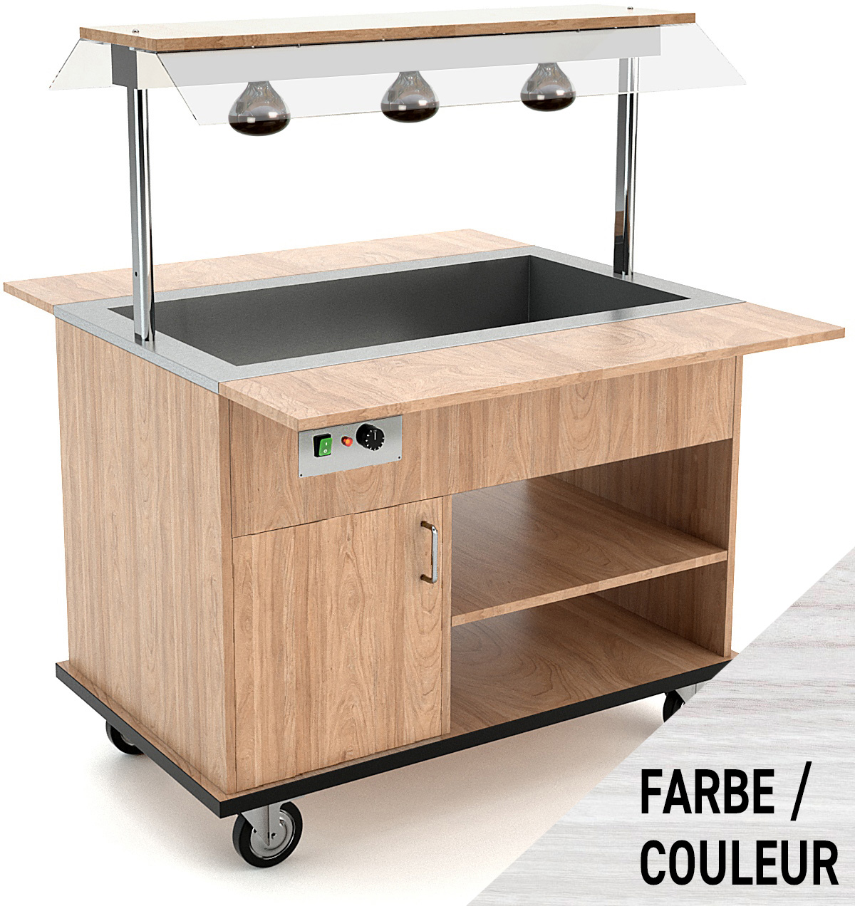 Buffetwagen warm 3x GN 1/1, WL, w. Sand