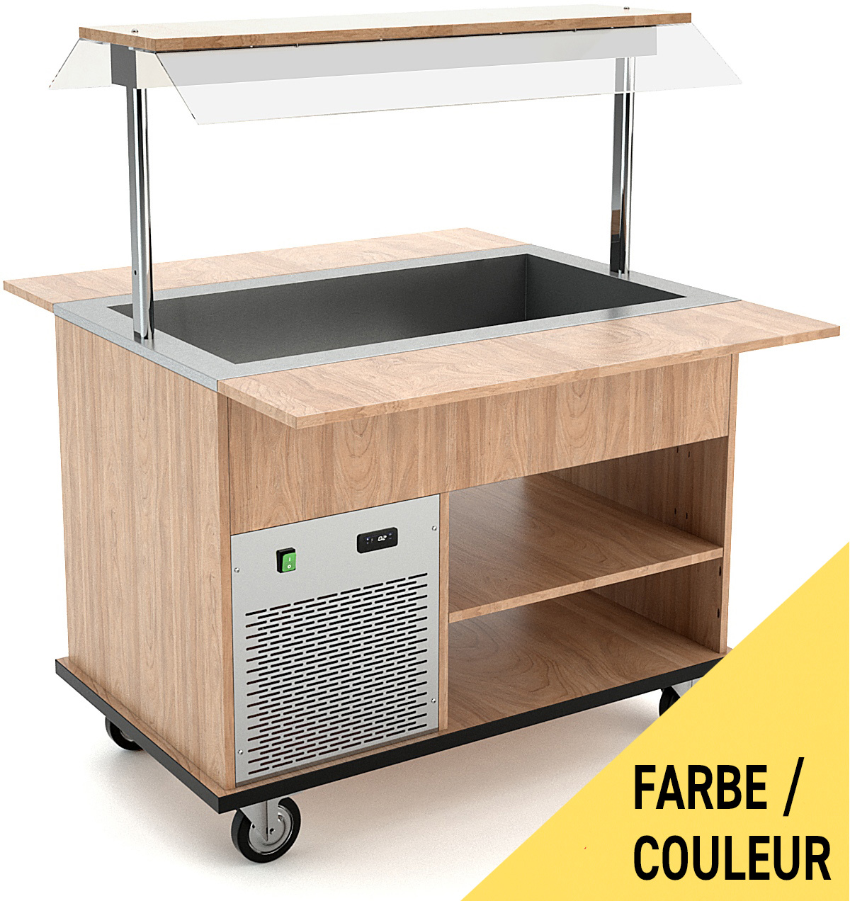 Buffetwagen kalt, 3x GN 1/1, Safran