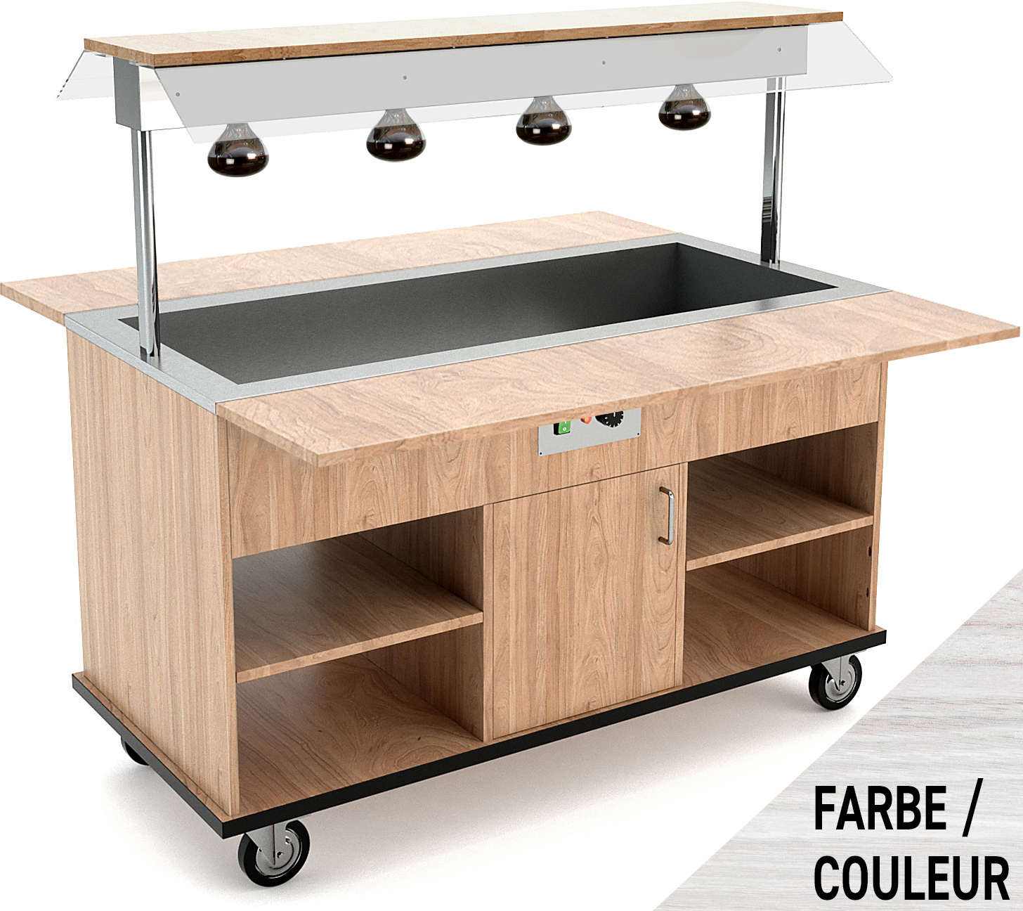 Buffetwagen warm 4x GN 1/1, WL, w. Sand