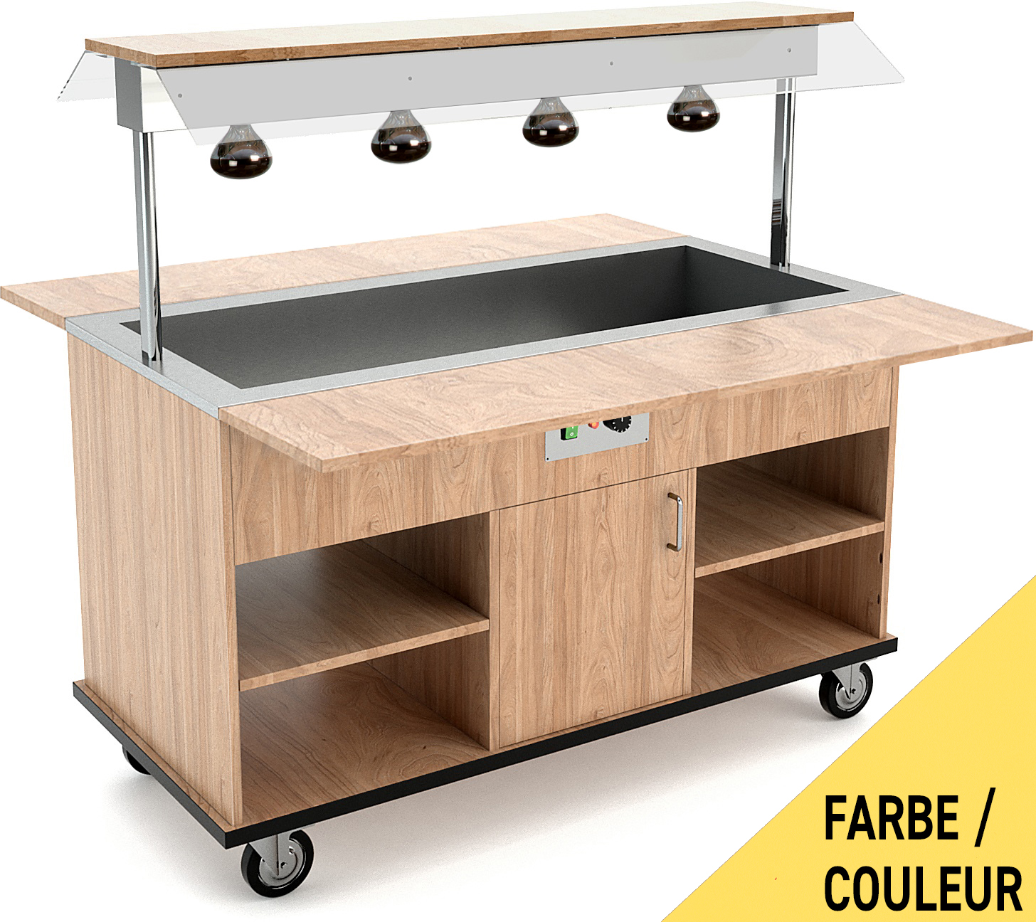 Buffetwagen warm 4x GN 1/1, WL, Safran