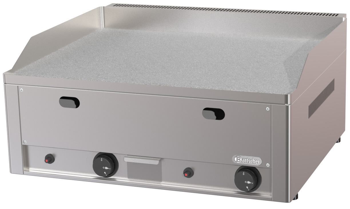 Gas-Griddleplatte 650, Chrom, glatt