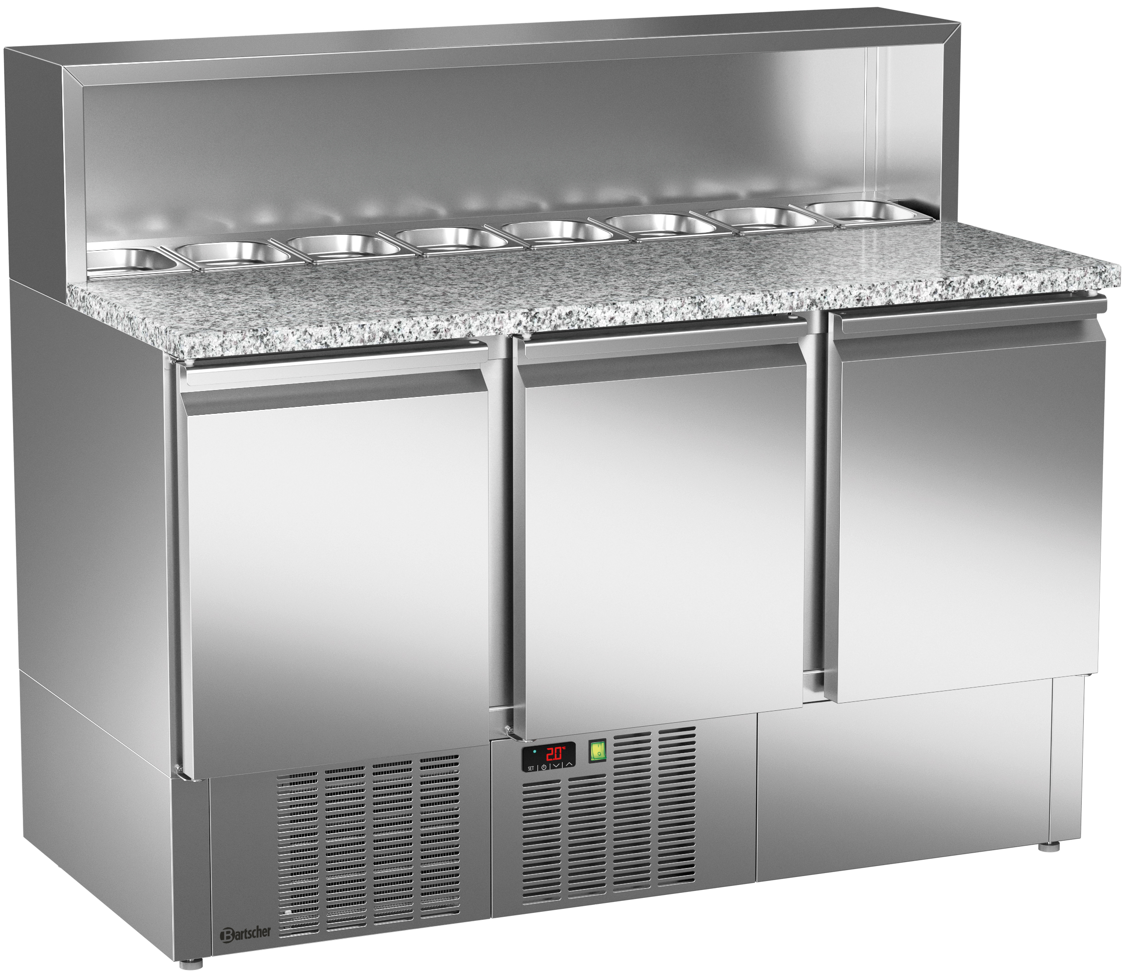 Pizza-Saladette 1400, 3 Türen